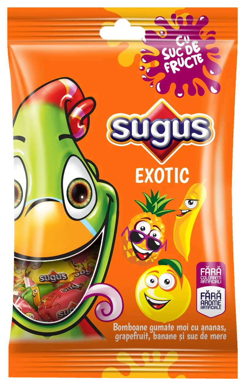 Punga de bomboane gumate SUGUS Exotic