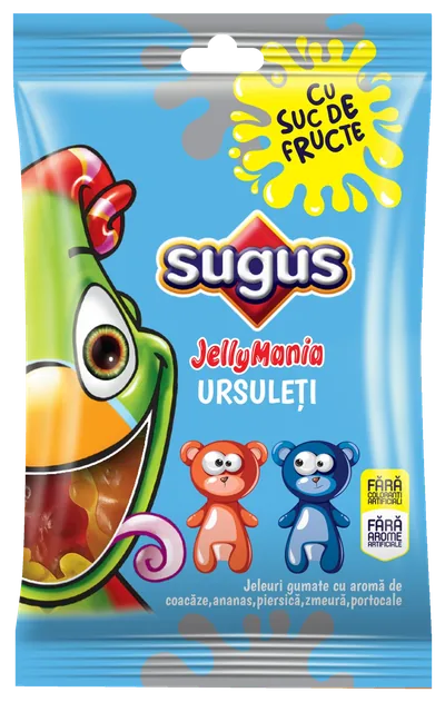 Punga de jeleuri SUGUS JellyMania Ursuleți, 75 g